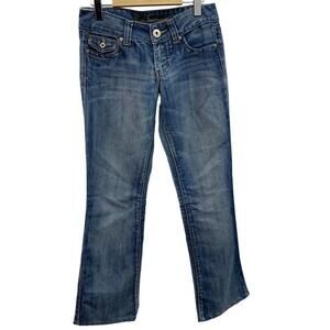 Guess Jeans Doheny Womens Low Rise Bootcut Blue Denim Size 28​​​​​